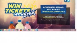 Brisk Tea 25 dollar Ticket Master Cash Win Kitty.jpg