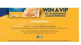 Velveeta SEC Store Ten Dollar gift card win Michael.jpg