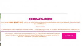 Dunkin Donuts 25 Dollar Gift Card Kitty.jpg
