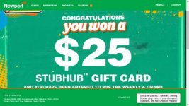 Newport 25 dollar stub hub gift card win.jpg