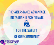 The Sweepstakes Advantage Instagram is now private.png