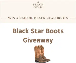 Black Star Boots Sweepstakes, Black Star Boots Giveaway