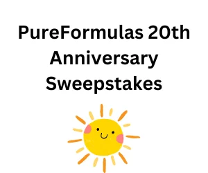 PureFormulas 20th Anniversary Sweepstakes