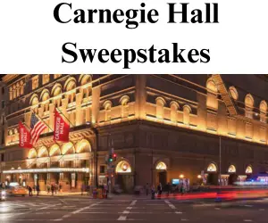 Carnegie Hall Sweepstakes