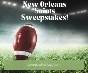 New Orleans saints sweepstakes, Saints giveaways