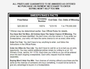 PCH Sweepstakes