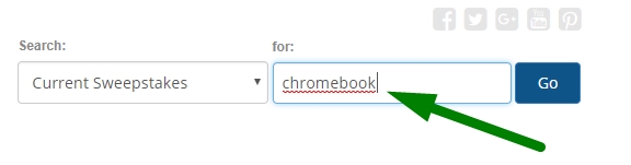 sweepstakes search example 1