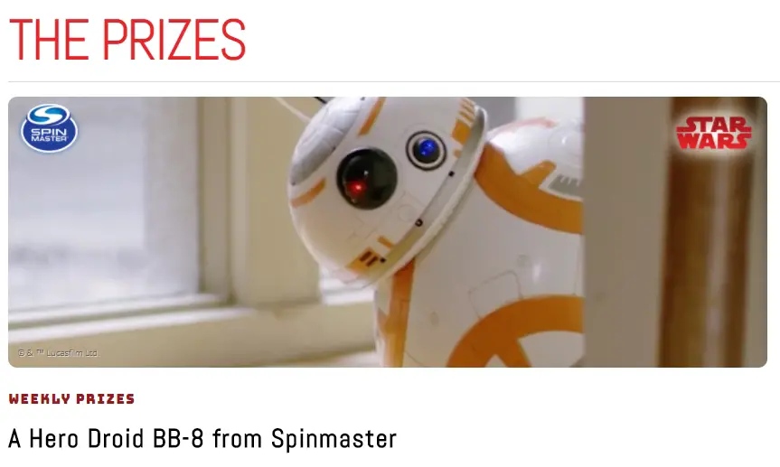 You are currently viewing Star Wars Sweepstakes