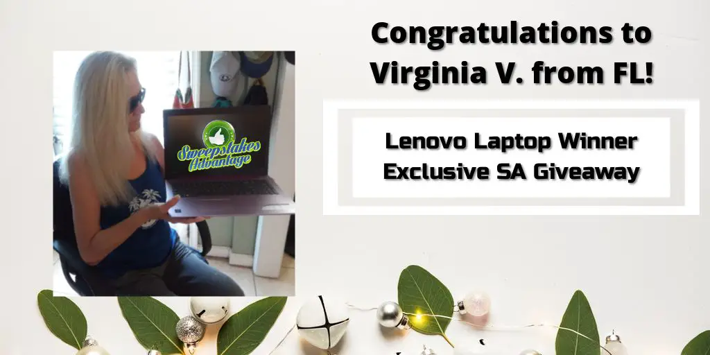 Virginia Holding Laptop