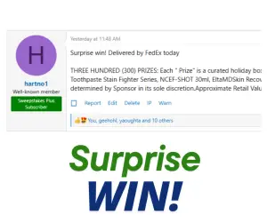 Read more about the article Sweepstakes Advantage News January 10, 2025