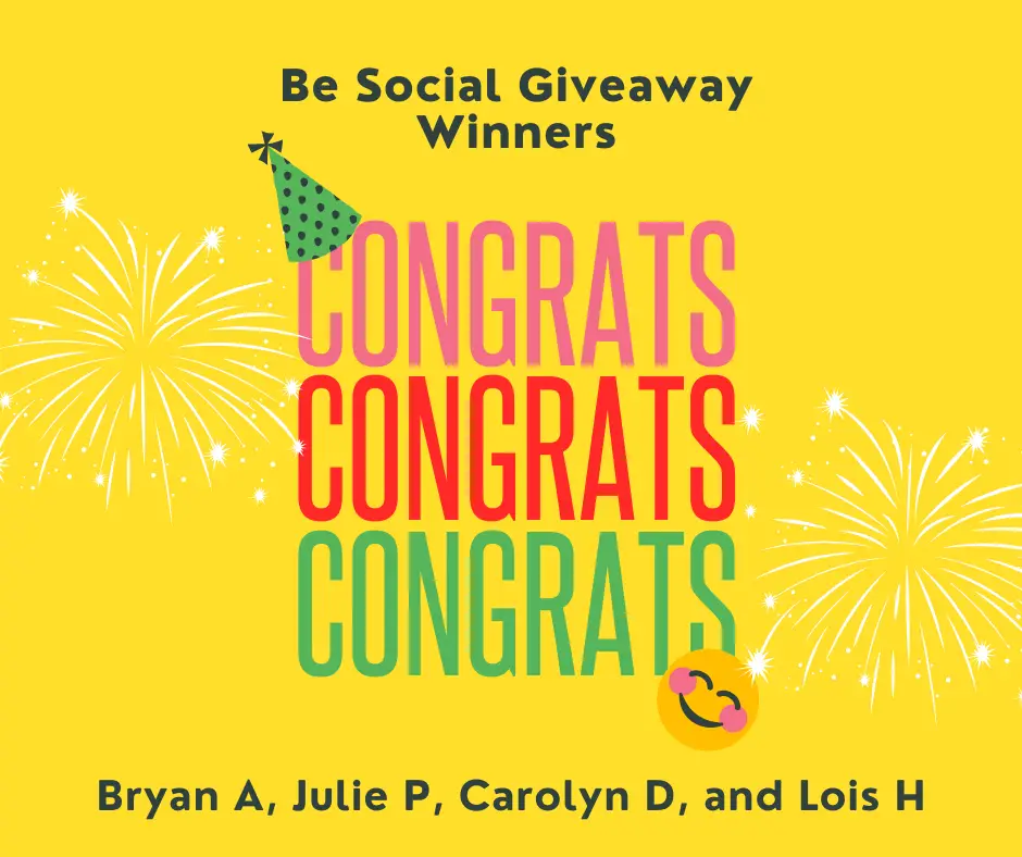 be social sweepstakes giveaway winners