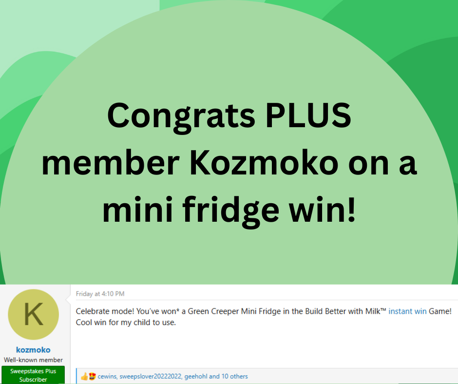 mini fridge sweeps win