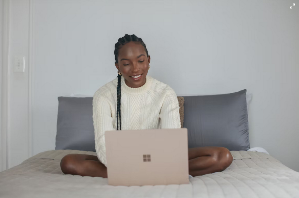 women using surface device