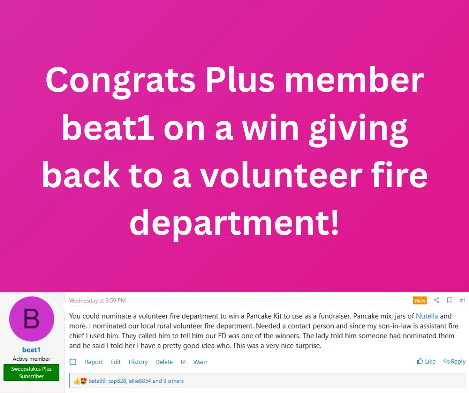 give back sweepstakes