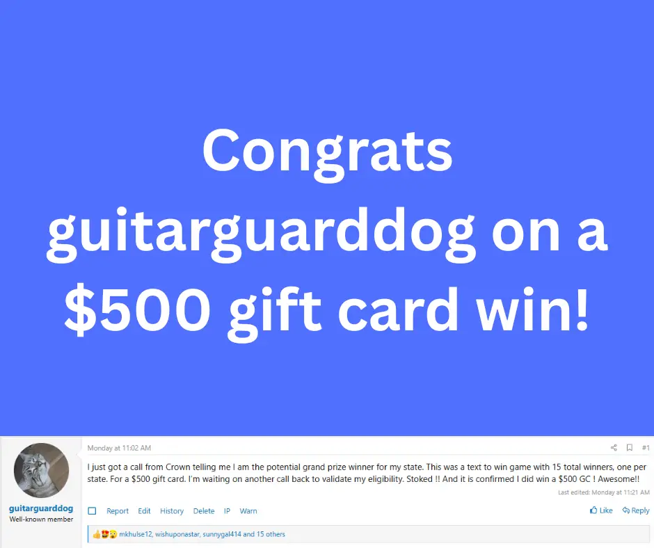 $500 gift card sweepstakes winner