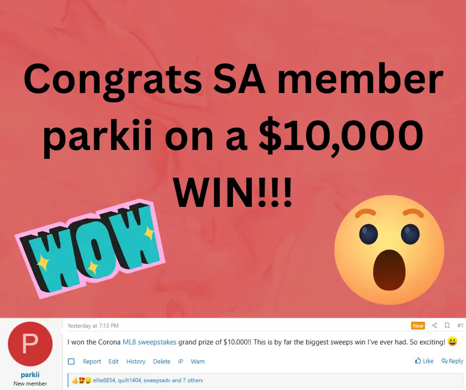 big sweepstakes winner
