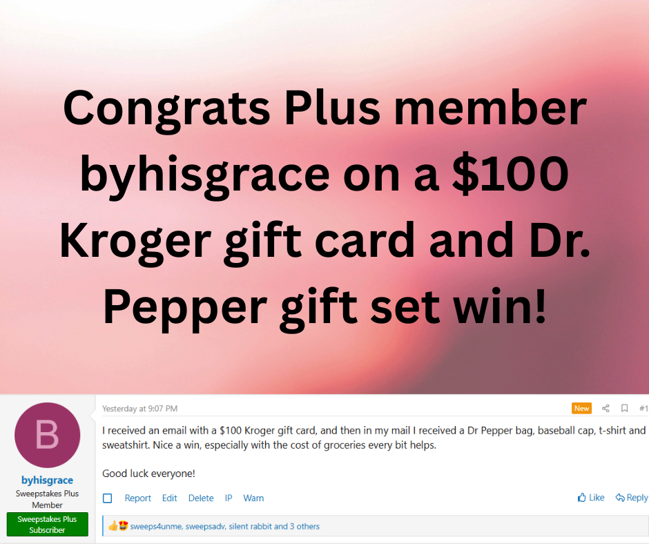kroger gift card winner