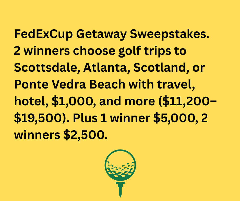 fedexcup sweepstakes giveaway