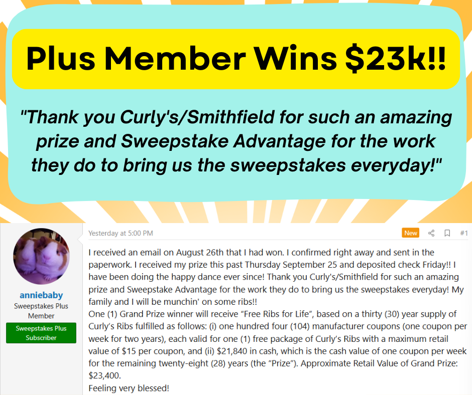 Plus Members Win $23K in Cash and Prizes