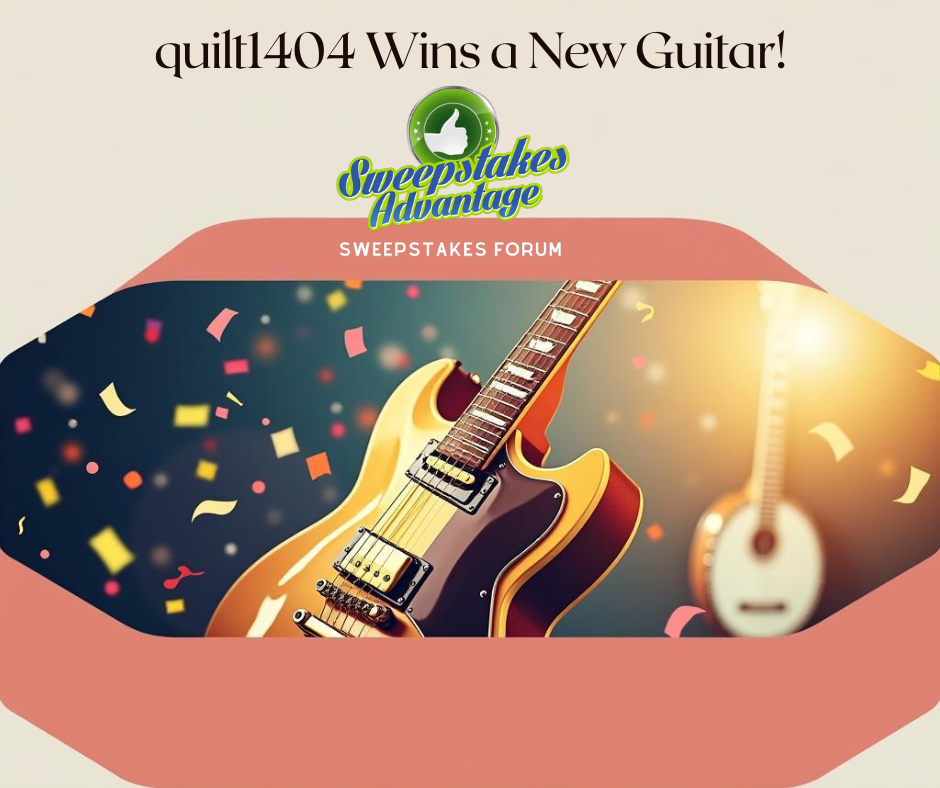 Guitar Sweepstakes Winner