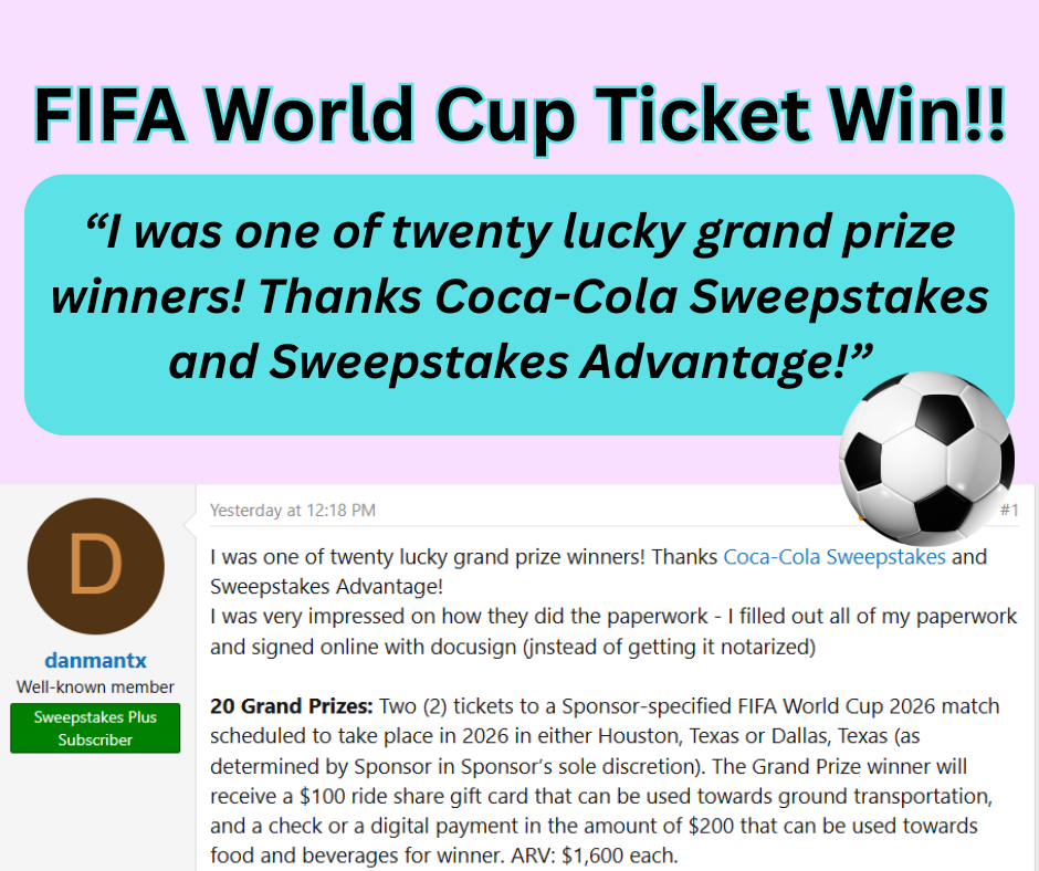 FIFA World Cup Ticket Winner