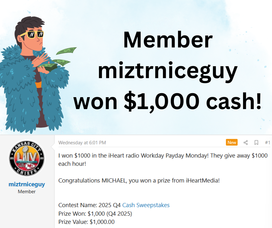 Cash Sweepstakes Winner