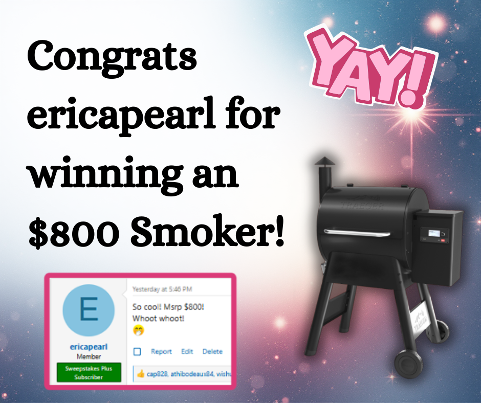 Sweepstakes Smoker Winner