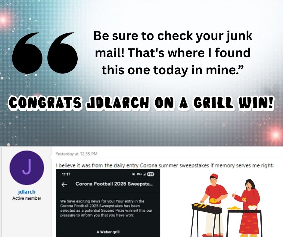 grill sweepstakes winner