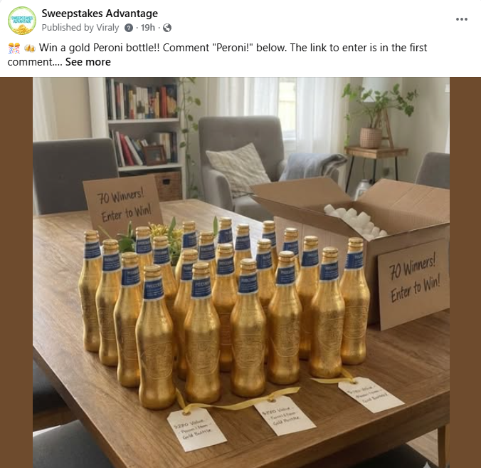 Peroni Sweepstakes