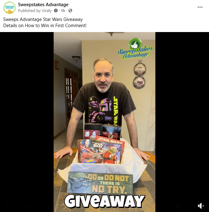 Sweepstakes Advantage Star Wars Giveaway