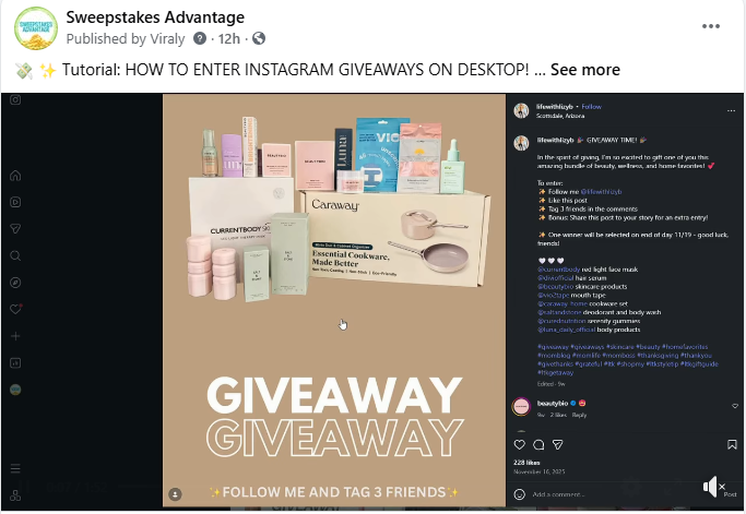 How to Enter Instagram Giveaways