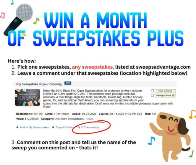 Sweepstakes Plus Giveaway