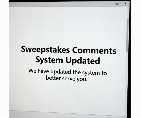 Sweepstakes Comments System