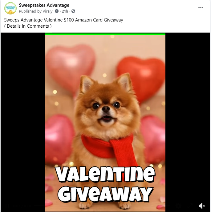 Valentine Sweepstakes