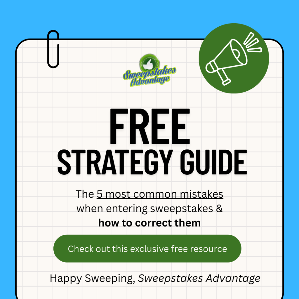 Sweepstakes Strategy Guide