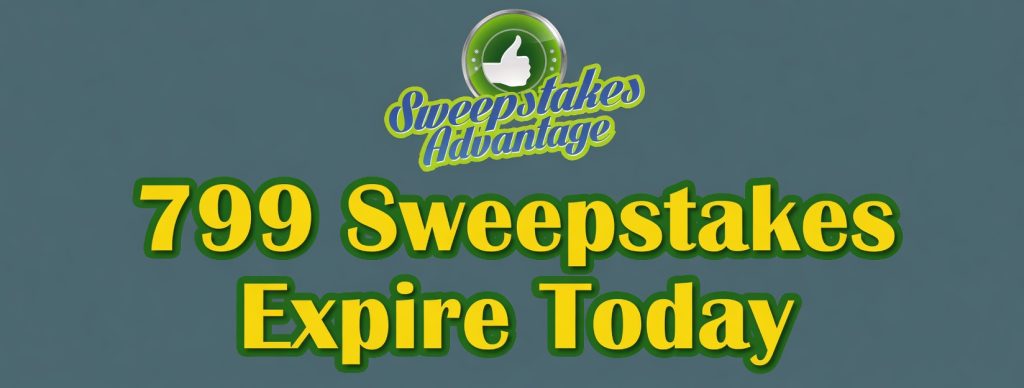 799 sweepstakes expire today