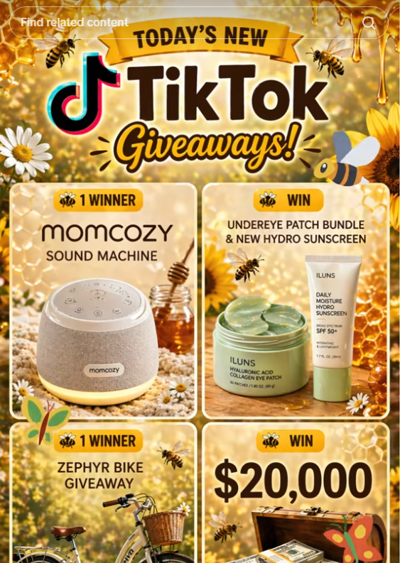 new TikTok sweepstakes