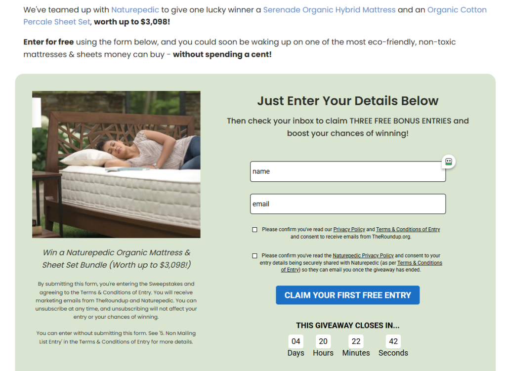 Mattress Sweepstakes