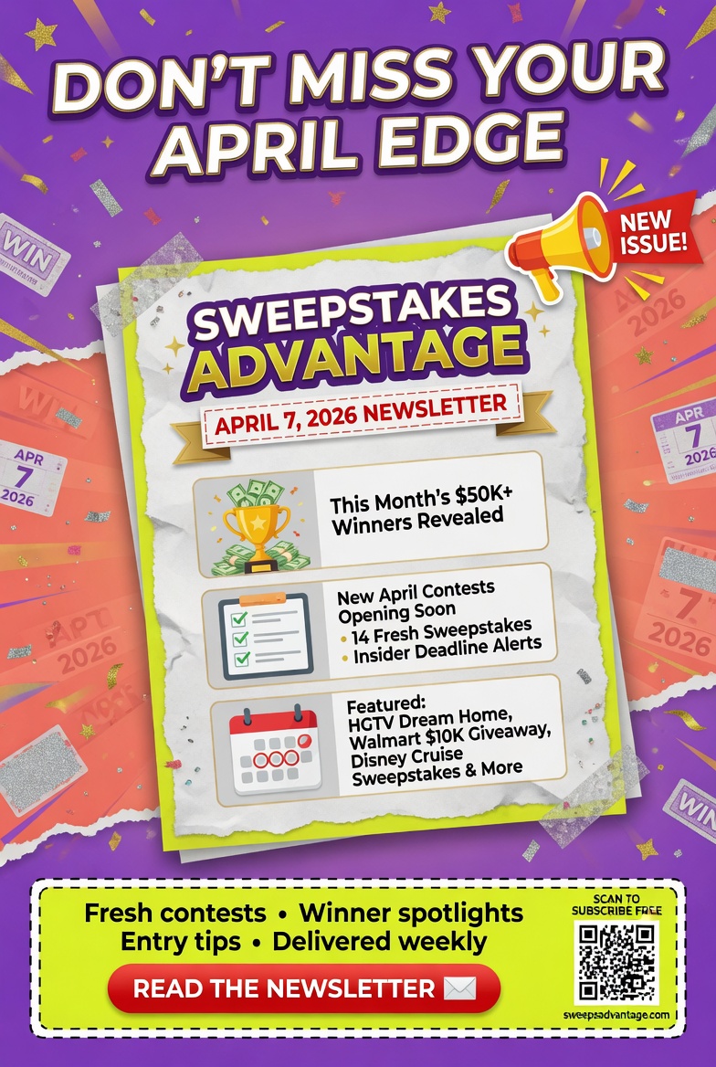 Sweepstakes Advantage Newsletter – April 7, 2026