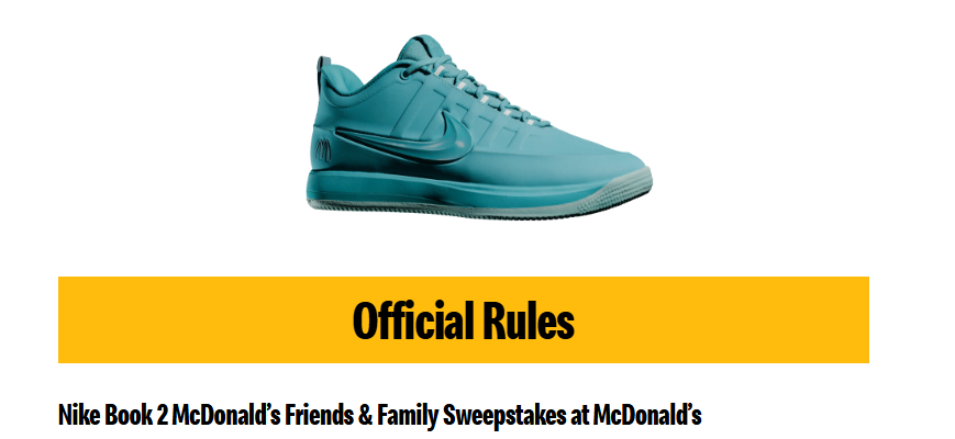 McDonald's Sweepstakes