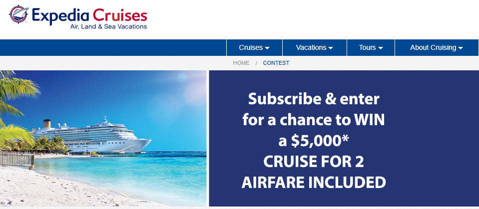 Expedia Cruise Sweepstakes