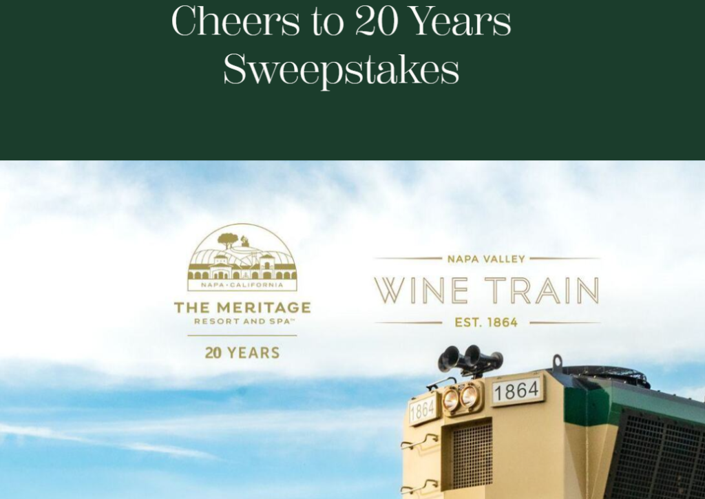 wine train sweepstakes